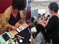 「書家ヒーラー紫玉」イベント出展風景